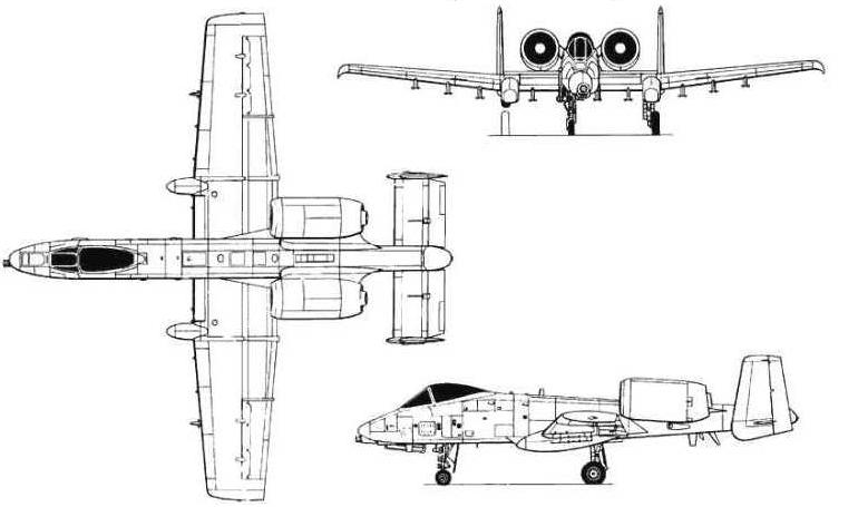 FAIRCHILD (1) A-10 Thunderbolt 2 FAIRCHILD (1) OA-10 Thunderbolt 2 A10 3D view