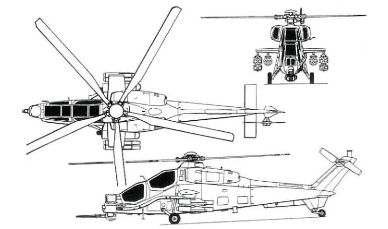 AGUSTA A-129 Mangusta AGUSTA AW-129 AGUSTA T-129 AGUSTAWESTLAND AW-129 TAI T-129 A129 3D view