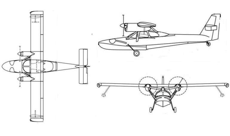 AVIATIK-ALYANS Aleks-251 A251 3D view