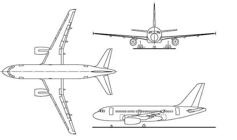 AIRBUS A-318 AIRBUS A-318 Elite A318 3D view