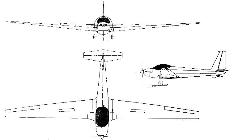 SCHLEICHER ASK-16 AS16 3D view