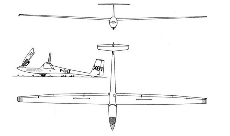 SCHLEICHER ASW-20TOP AS20 3D view