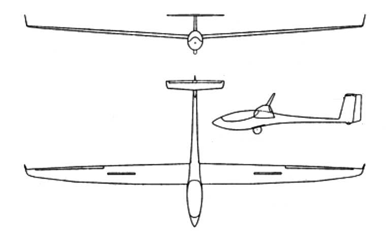 SCHLEICHER ASW-24E SCHLEICHER ASW-24TOP AS24 3D view