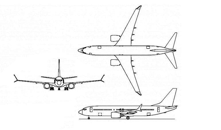 BOEING 737-10 BOEING 737 MAX 10 B3XM 3D view