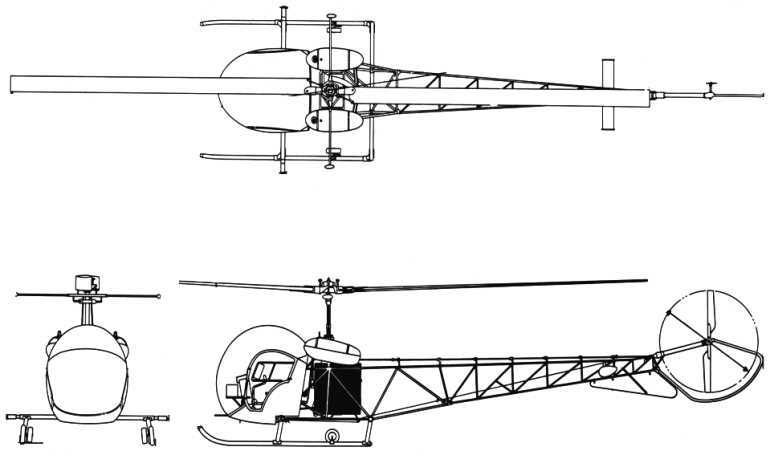 SOLOY Bell 47 B47T 3D view