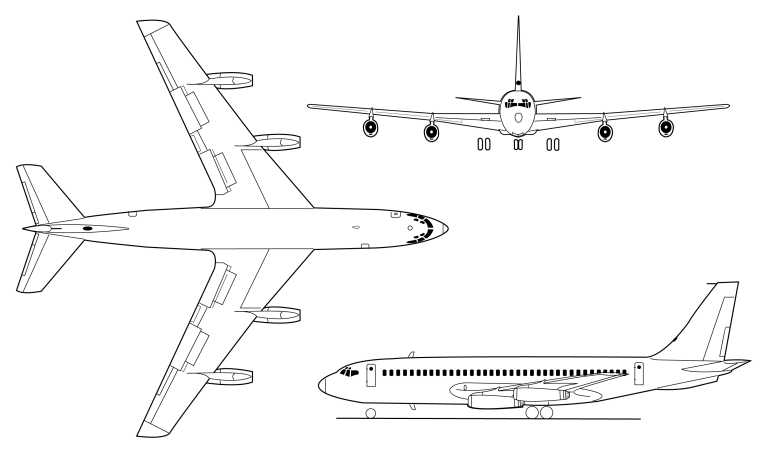 BOEING 720 B720 3D view