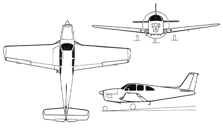 BEECH 33 Bonanza BEECH 33 Debonair COLEMILL Starfire Bonanza 33 HESA Parastu RAYTHEON 33 Bonanza BE33 3D view