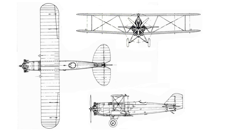 BOEING 40 BO40 3D view