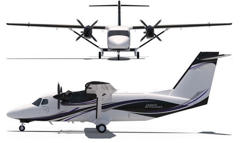 CESSNA 408 SkyCourier C408 3D view