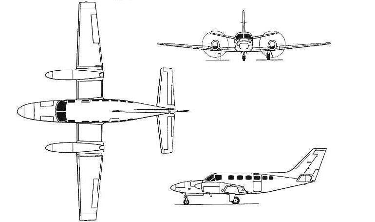 CESSNA 441 Conquest CESSNA 441 Conquest 2 C441 3D view
