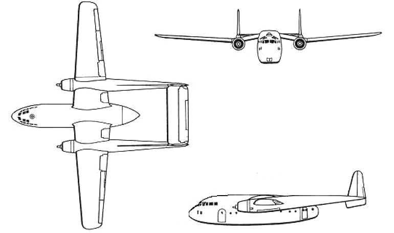 FAIRCHILD (1) C-82 Packet FAIRCHILD (1) F-78 Packet C82 3D view