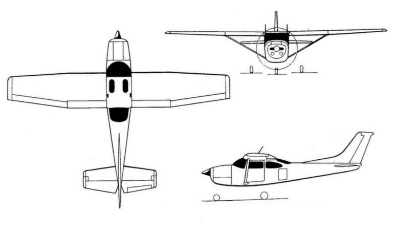 AVIONES COLOMBIA R182 CESSNA R182 Skylane RG REIMS FR182 Skylane RG C82R 3D view