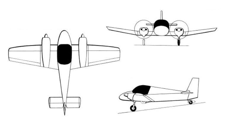 ZENAIR CH-620 Gemini ZENITH CH-620 Gemini CH62 3D view