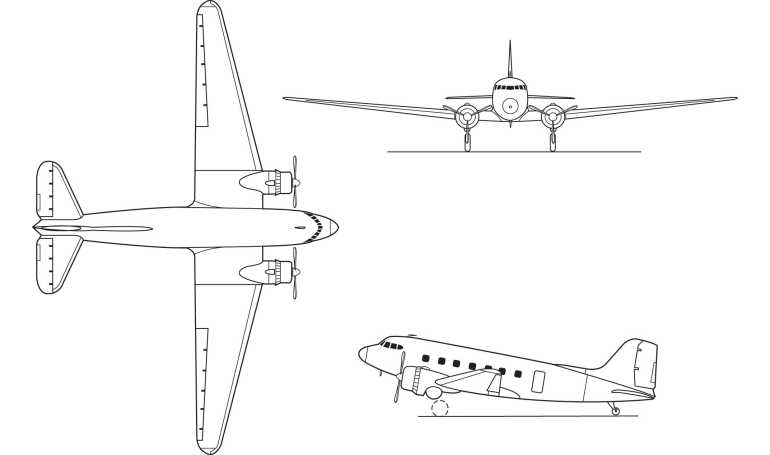 DOUGLAS C-117D DOUGLAS LC-117 DOUGLAS R4D-8 DOUGLAS Super DC-3 DOUGLAS TC-117 DOUGLAS VC-117 DC3S 3D view