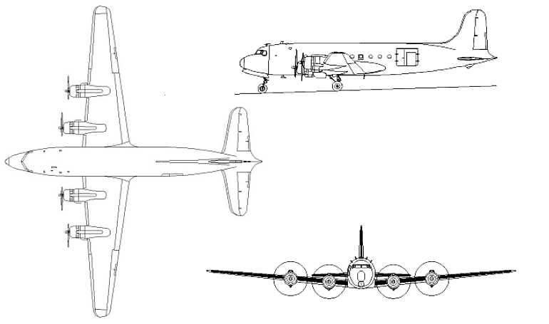 DOUGLAS C-54 Skymaster DOUGLAS DC-4 DOUGLAS EC-54 Skymaster DOUGLAS HC-54 Skymaster DOUGLAS R5D Skymaster DOUGLAS TC-54 Skymaster DOUGLAS VC-54 Skymaster DC4 3D view