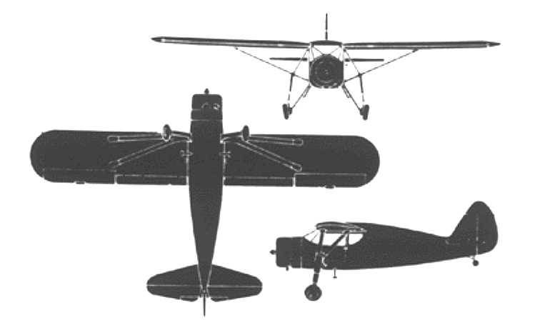 FAIRCHILD (1) F-24 Argus FAIRCHILD (1) UC-61 Argus FAIRCHILD (1) UC-61 Forwarder FA24 3D view