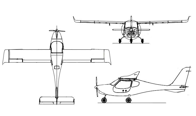 FLIGHT DESIGN F-2 FDF2 3D view