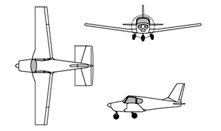 GARDAN GY-80 Horizon SOCATA GY-80 Horizon SUD GY-80 Horizon GY80 3D view