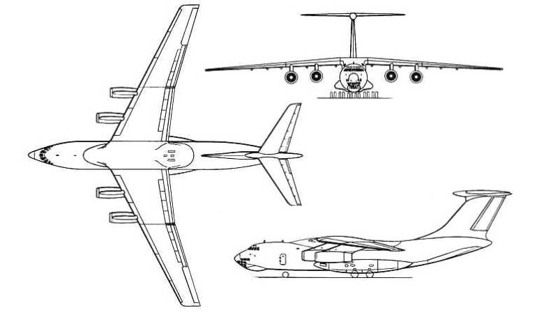 ILYUSHIN Il-76 ILYUSHIN Il-76 Gajaraj ILYUSHIN Il-78 ILYUSHIN Il-82 IL76 3D view