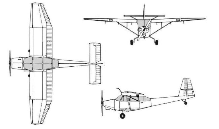 CONVAIR L-13 LONGREN L-13 Centaur L13 3D view