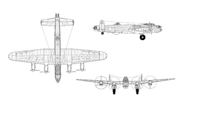 AVRO 683 Lancaster LANC 3D view