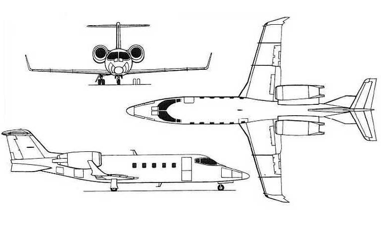LEARJET 70 LJ70 3D view