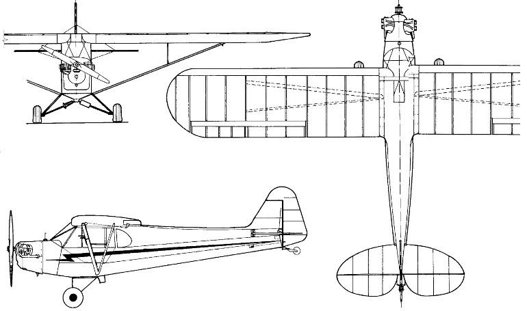 LIGHT MINIATURE LM-5 Super Cub LM5X 3D view