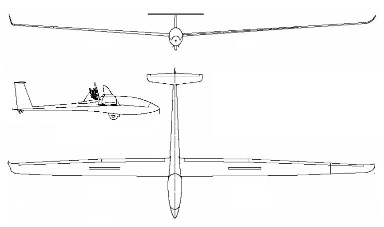 DG FLUGZEUGBAU LS-10ST LS10 3D view