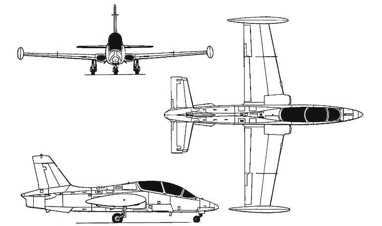 AERMACCHI MB-339 ALENIA AERMACCHI MB-339 M339 3D view