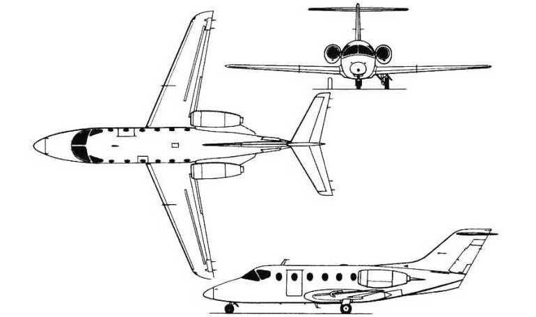 MITSUBISHI MU-300 Diamond MU30 3D view