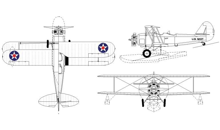 NAVAL AIRCRAFT FACTORY N3N N3N 3D view