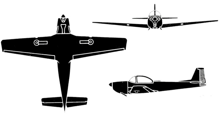 FOCKE-WULF FWP-149 PIAGGIO P-149 P149 3D view