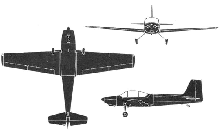 AVIAMILANO P-19 Scricciolo P19 3D view