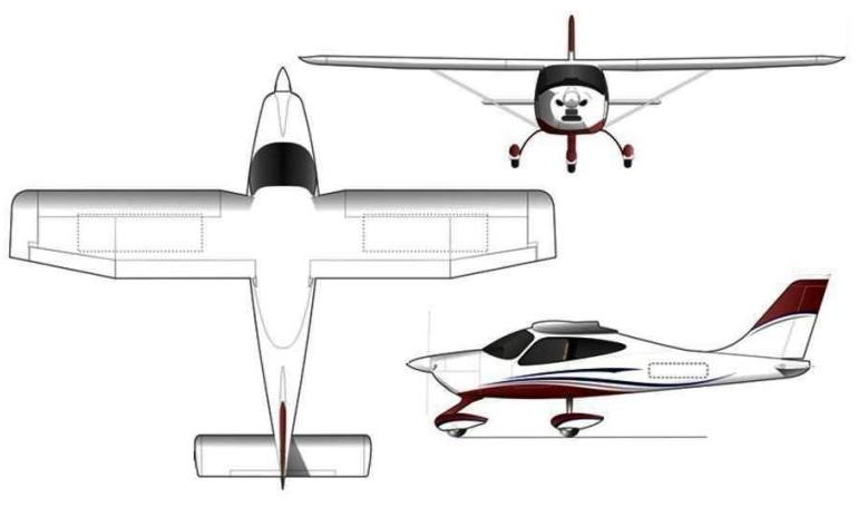 TECNAM P-2008 P208 3D view