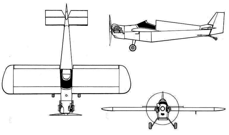POTTIER P-70 P70 3D view