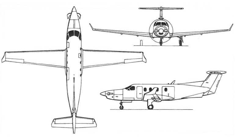 PILATUS PC-12 PILATUS PC-12 Eagle PILATUS PC-12 Spectre PILATUS U-28 PC12 3D view