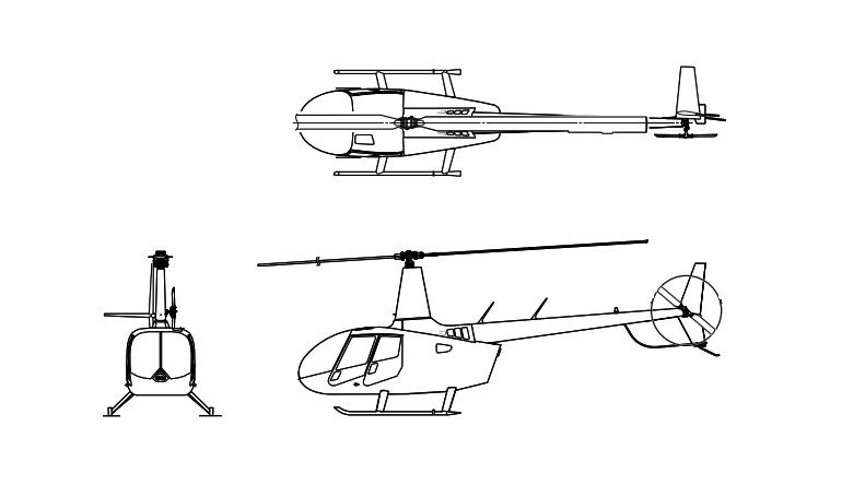 ROBINSON R-66 R66 3D view