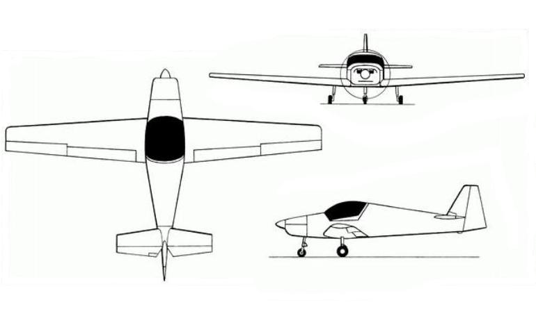 ARC ATLANTIQUE RF-47 FOURNIER RF-47 RF47 3D view