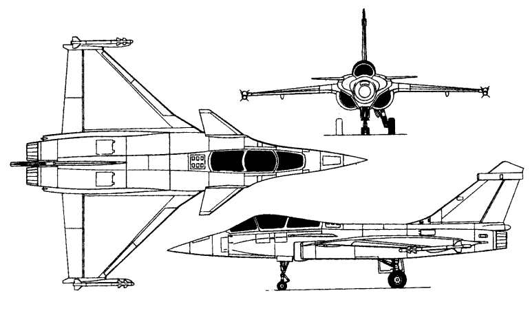 DASSAULT Rafale RFAL 3D view