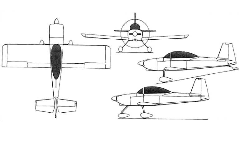 VAN'S RV-8 RV8 3D view