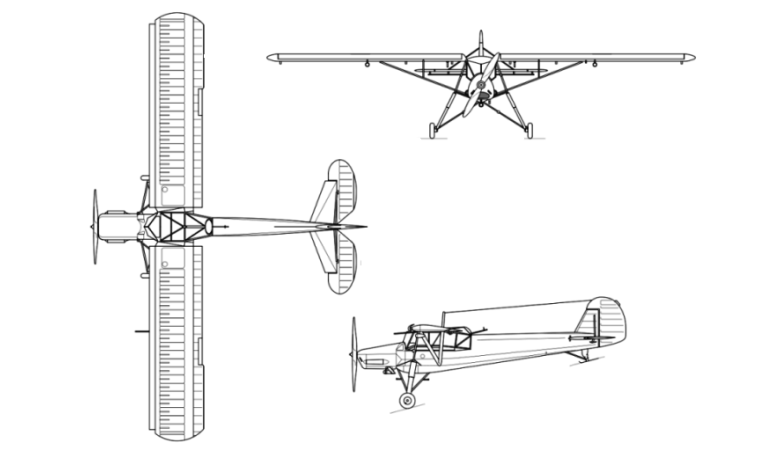 RAGWING RW-19 Stork RW19 3D view
