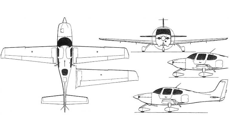 CIRRUS SR-20 CIRRUS SR-20 SRV CIRRUS T-53 SR20 3D view