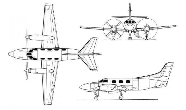 SWEARINGEN SA-26 Merlin 2 SW2 3D view