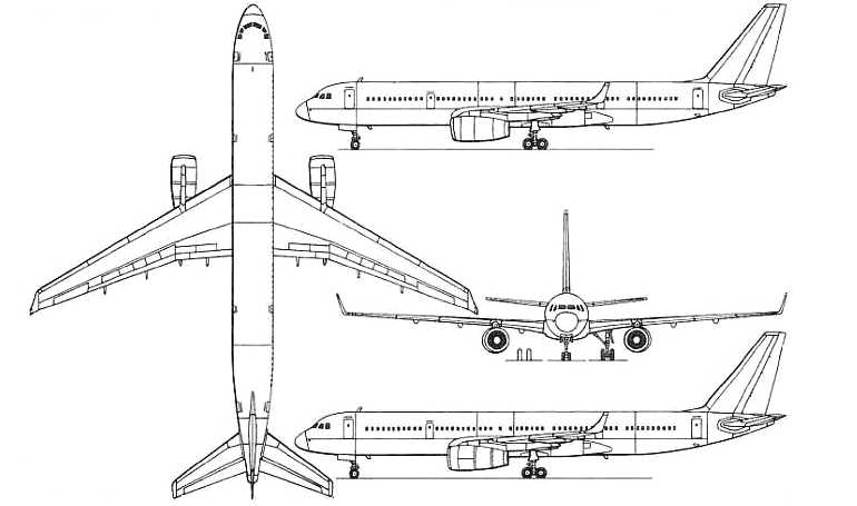 TUPOLEV Tu-204 TUPOLEV Tu-214 TUPOLEV Tu-224 TUPOLEV Tu-234 T204 3D view