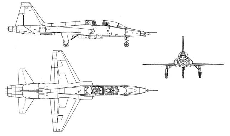 NORTHROP AT-38 Talon NORTHROP N-156T Talon NORTHROP T-38 Talon T38 3D view