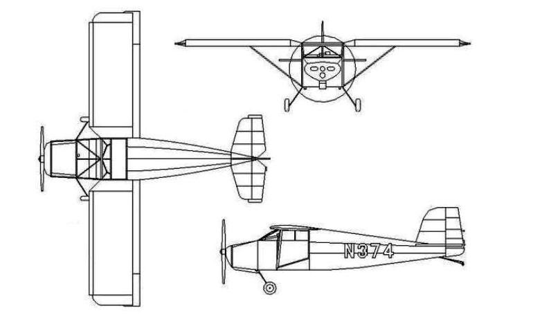 AIRCRAFT SPRUCE W-10 Tailwind AJEP W-8 Tailwind WITTMAN W-8 Tailwind WITTMAN W-9 Tailwind WITTMAN W-10 Tailwind TAIL 3D view