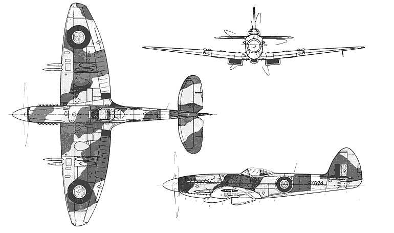 THUNDER WINGS Supermarine Spitfire TSPT 3D view