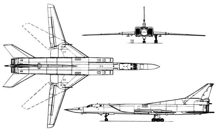 TUPOLEV Tu-22 TU22 3D view