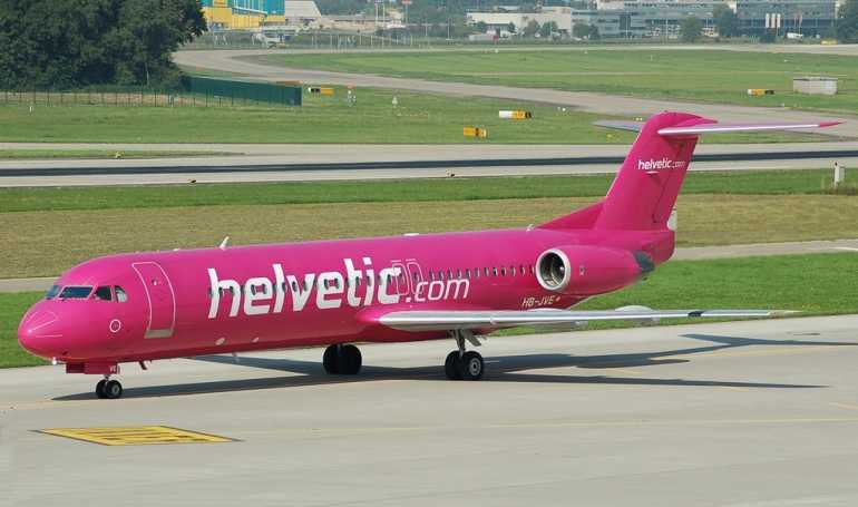 FOKKER 100 F100 aircraft photograph